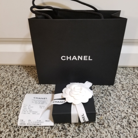 SOLD!!! Baguette  Christal CC XL dangle earrings - Picture 6 of 17